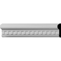 2 1/2"H x 1 1/8"P x 94 1/2"L Swindon Dentil Chair Rail