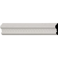 3 1/8"H x 7/8"P x 96"L, (3/4" Repeat), Windsor Dentil Chair Rail