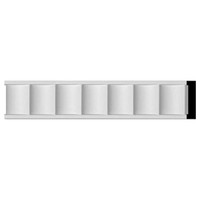 3"H x 5/8"P x 94 1/2"L Lyon Fluted Chair Rail