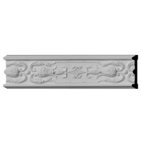 4 3/4"H x 7/8"P x 96"L, (13 3/4" Repeat), Lisbon Chair Rail