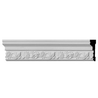 4"H x 1 1/8"P x 96"L, (6 3/8" Repeat), Dylan Spring Chair Rail