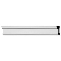 1 3/4"H x 1/2"P x 96"L Pierced Moulding Backplate, fits Pierced Moulding Heights 1" and under