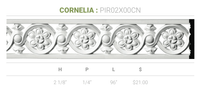 2 1/8"H x 1/4"P x 96"L Cornelia Pierced Moulding
