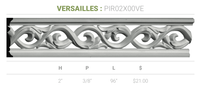 2"H x 3/8"P x 96"L Versailles Pierced Moulding