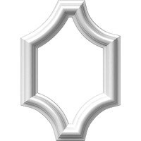 8"W x 12"H x 1/2"P Ashford Molded Scalloped Picture Frame Panel