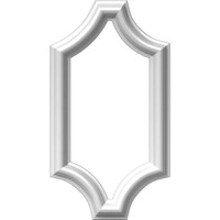 8"W x 16"H x 1/2"P Ashford Molded Scalloped Picture Frame Panel