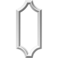 8"W x 20"H x 1/2"P Ashford Molded Scalloped Picture Frame Panel