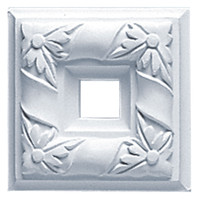3 7/8"W  x 3 7/8"H x 1"P Milton Square Onlay