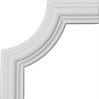 4 1/8"H x 4 1/8"W, Bradford Smooth Panel Moulding Corner
