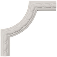 6"W x 6"H x 5/8"P Bulwark Rope Panel Moulding Corner