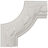 6"W x 6"H x 3/4"P Milton Running Leaf Panel Moulding Corner