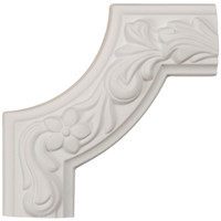 6"W x 6"H x 1 7/8"P Sussex Floral Panel Moulding Corner