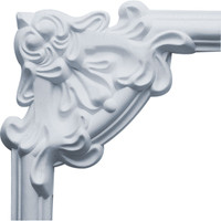 7 7/8"W  x 7 7/8"H x  3/4"P Ashford II Panel Moulding Corner