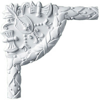 9 1/2"W  x 9 1/2"H x 1"P Dublin Panel Moulding Corner