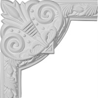 9 3/4"W x 9 3/4"H Milton Running Leaf Panel Moulding Corner