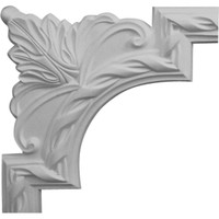 9 3/8"W x 9 3/8"H Valeriano French Ribbon Panel Moulding Corner