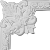 10"W x 10"H Milton Running Leaf II Panel Moulding Corner