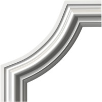 10"W x 10"H x 3/4"P Pompeii Panel Moulding Corner