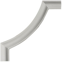 12"W x 12"H x 1/2"P Ashford Smooth Panel Moulding Corner