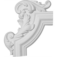 13 1/4"W x 10 5/8"H x 1 1/8"P Pompeii Panel Moulding Corner, Left