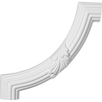 8 7/8"W x 8 7/8"H Reeded Acanthus Leaf Panel Moulding Corner