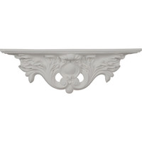 23 7/8"W x 4 3/8"D x 7 7/8"H Acanthus Shelf