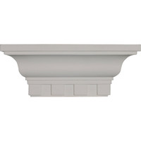 12"W x 4 1/2"H x 4 1/8"P Dentil Shelf