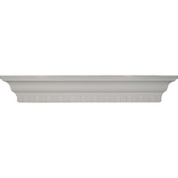 30"W x 4 1/2"H x 4 1/8"P Dentil Shelf