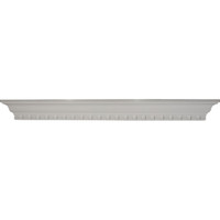 48"W x 4 1/2"H x 4 1/8"P Dentil Shelf