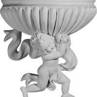 14 1/8"W x 6 7/8"D x 15 1/8"H Angel Wall Sconce - Left