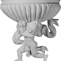 13 7/8"W x 6 7/8"D x 15 1/8"H Angel Wall Sconce - Right