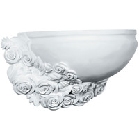 17 3/4"W  x 10 1/4"H x 8 1/4"P Rose Left Wall Sconce