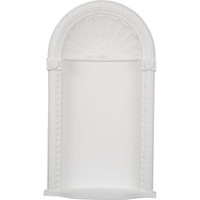 16 3/4"W x 18"OW x 31 1/4"H x 6 1/4"D Medway Niche (RO: 14 1/4"W x 30"H x 4"D)