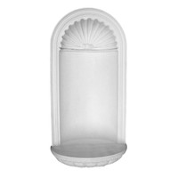 24 3/8"W x 49 3/4"H x 16 1/8"D Claremont Wall Niche (RO: 18 7/8"W x 41 1/8"H x 7"D)