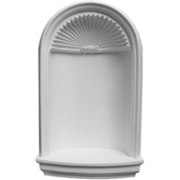 27 3/8"W x 45 1/4"H x 11 3/4"D Edwards Wall Niche (RO: 22 1/4"W x 39 1/8"H x 7 1/4"D)