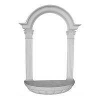 27 1/2"W x 45 3/4"H x 7 1/4"D Hillsborough Wall Niche, Surface Mount