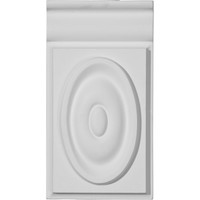 4 3/4"W x 7 3/4"H x 1"P Bradford Bullseye Plinth Block