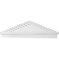 44" Bottom Width x 46 1/4" Top Width x 14 1/8"H x 2 3/8"P Combination Peaked Cap Pediment