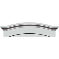 57 1/2" Bottom Width x 61 5/8" Top Width x 14 7/8"H x 1 1/8"P Massive Emery Pediment