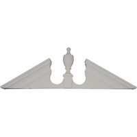 61"W x 20"H x 5/8"P Peaked Cap Urn Pediment