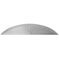 72"W x 14"H x 2"P Half Round Sunburst Pediment