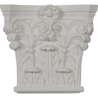 7"W x 6 3/8"H x 1 3/4"P Corinthian Pilaster Capital (Fits Pilasters up to 4 3/8"W x 7/8"D)