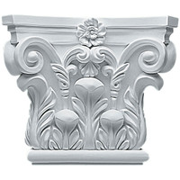 8 5/8"W x 7 1/4"H Corinthian Capital (Fits Pilasters up to 5 5/8"W x 3/4"D)