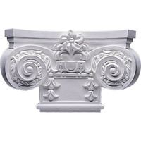 16 7/8"W x 10 1/4"H Small Empire Capital with Necking (Fits Pilasters up to 7 7/8"W x 7/8"D)