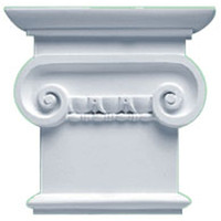 8 1/4"W x 7 7/8"H Classic Ionic Capital (Fits Pilasters up to 5 3/4"W x 5/8"D)