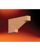 BKT18X9X3S - 18X9X3 Wood Grain Bracket