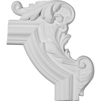 13 1/4"W x 10 5/8"H x 1 1/8"P Pompeii Panel Moulding Corner, Right
