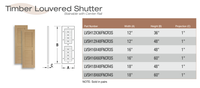 Fypon shutter___LVSH16X48FNCR3S____ 16X48X1 WOODGRAIN