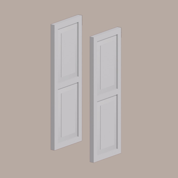 Fypon shutter___SH16X48DP____SHUTTER RAISED PANEL DOUBLE 16X48X1-1/4