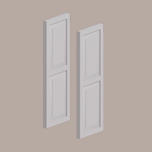 Fypon shutter___SH18X72DP____SHUTTER RAISED PANEL DOUBLE 18X72X11-1/4